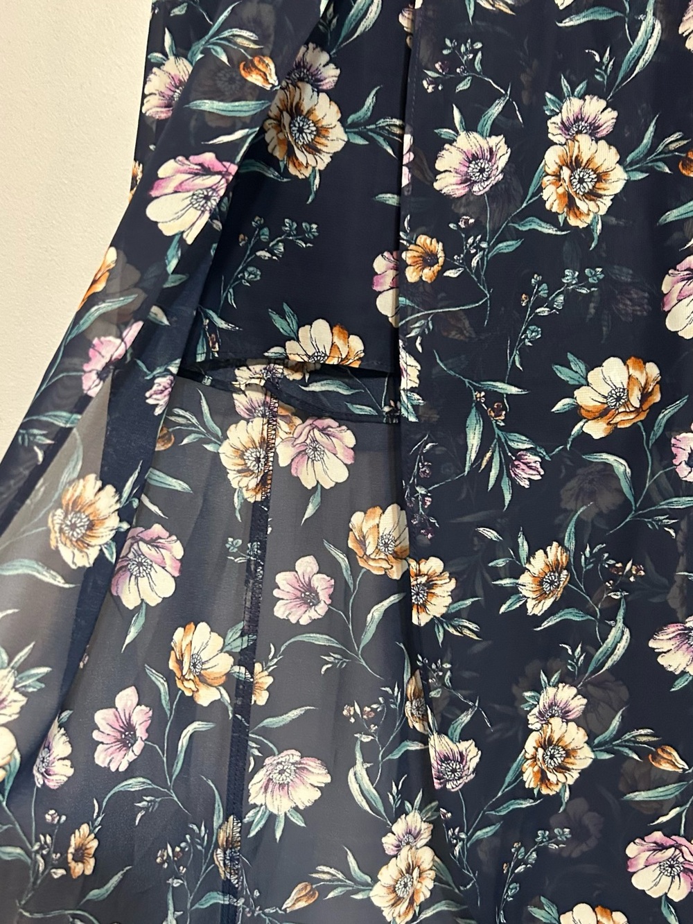 A. Byer 2 Piece Floral Crop Top and Short/Skirt Combo - Picture 13 of 16